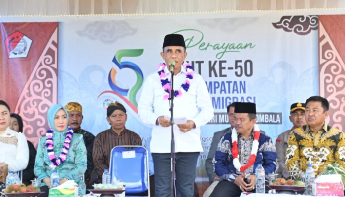HUT Emas Transmigrasi Tinombala: Anwar Hafid Soroti 9 Berani, Abdul Sahid Tekankan Peran Desa dalam Generasi Emas